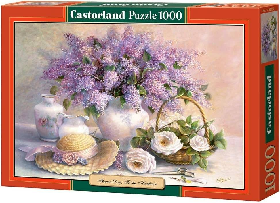 CASTORLAND Puzzle Blumen - Flieder und Rosen 1000 Teile