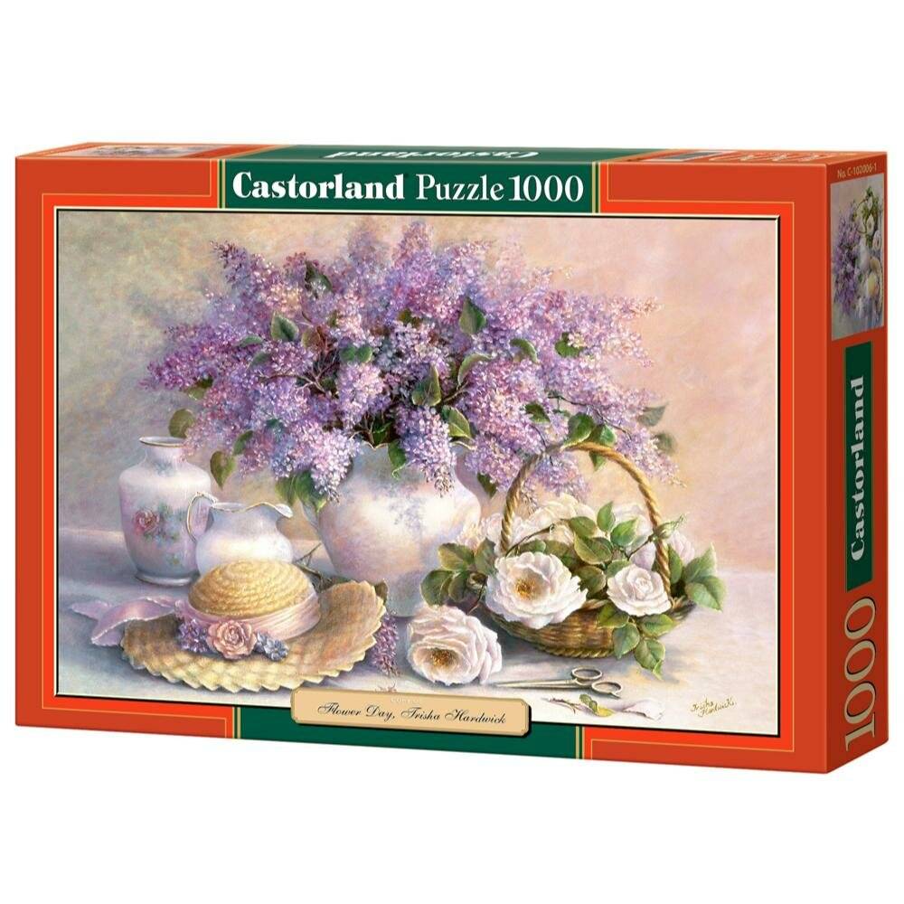 CASTORLAND Puzzle Blumen - Flieder und Rosen 1000 Teile