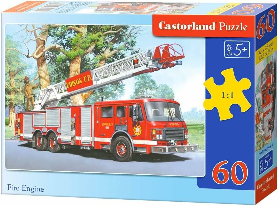 CASTORLAND Puzzle Feuerwehrleute 60 Teile