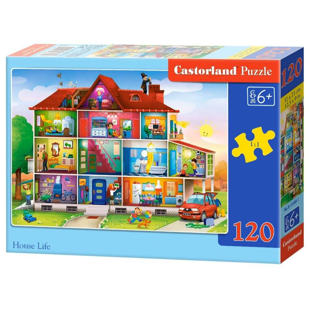 CASTORLAND Puzzle Leben im Haus 120 Teile