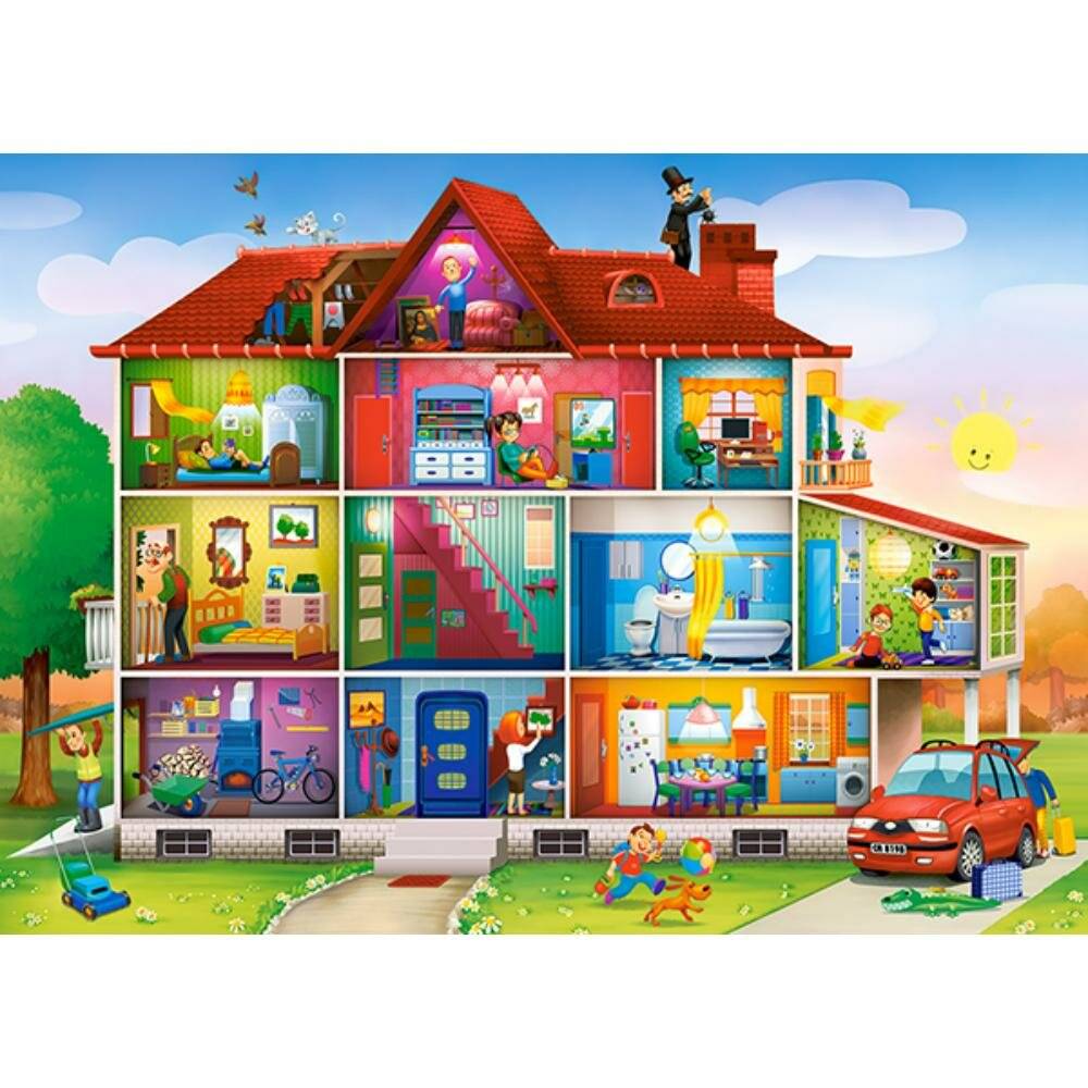 CASTORLAND Puzzle Leben im Haus 120 Teile