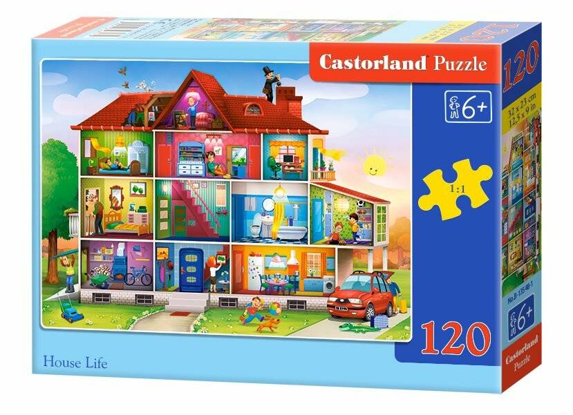 CASTORLAND Puzzle Leben im Haus 120 Teile