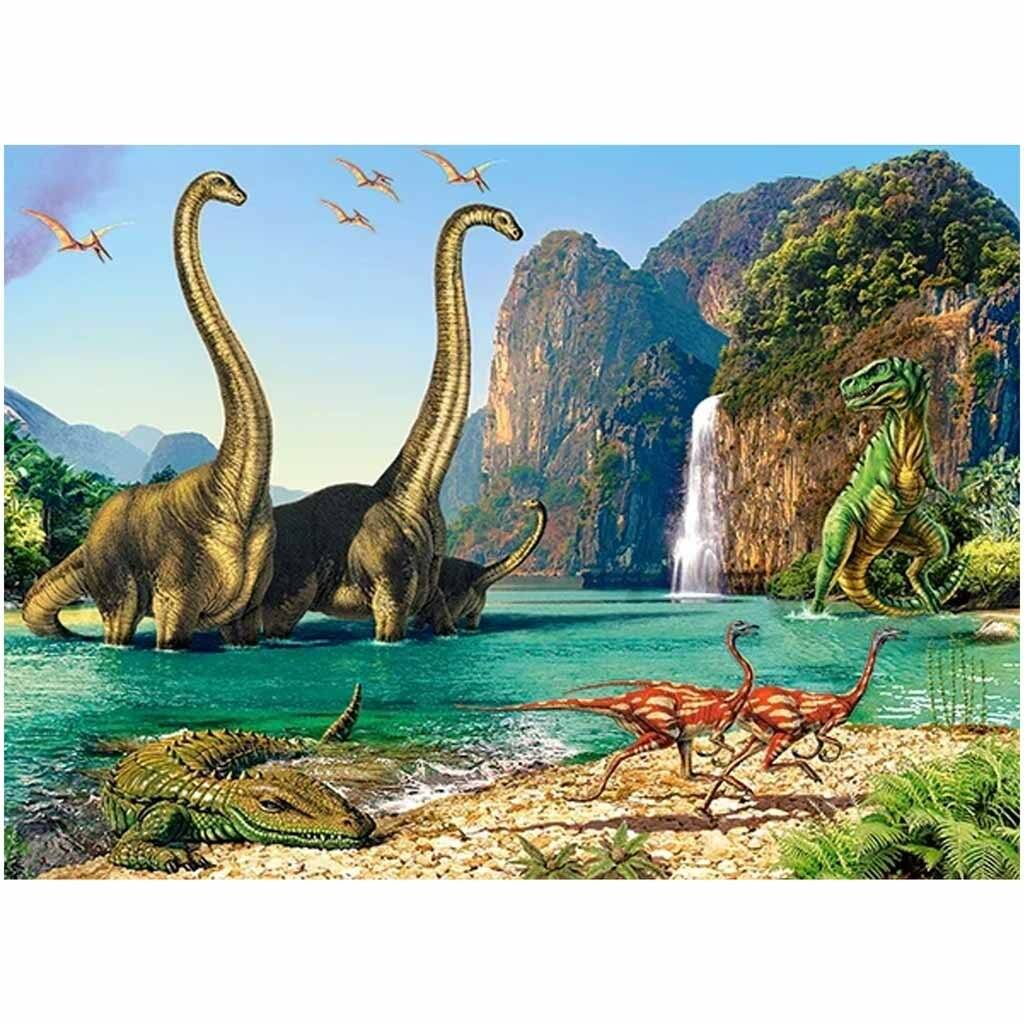 CASTORLAND Puzzle Welt der Dinosaurier 60 Teile