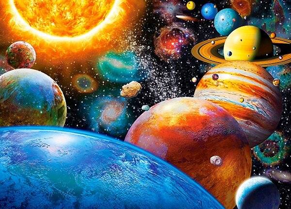 CASTORLAND Puzzle Planeten und ihre Monde 180 Teile
