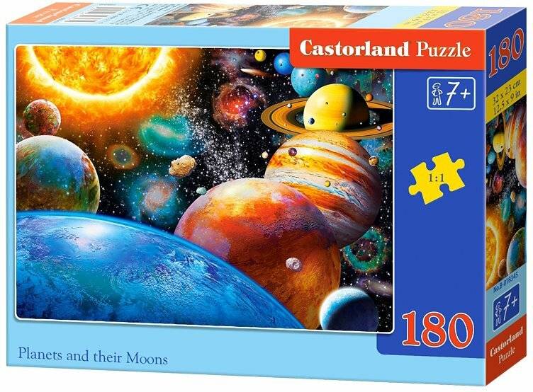 CASTORLAND Puzzle Planeten und ihre Monde 180 Teile