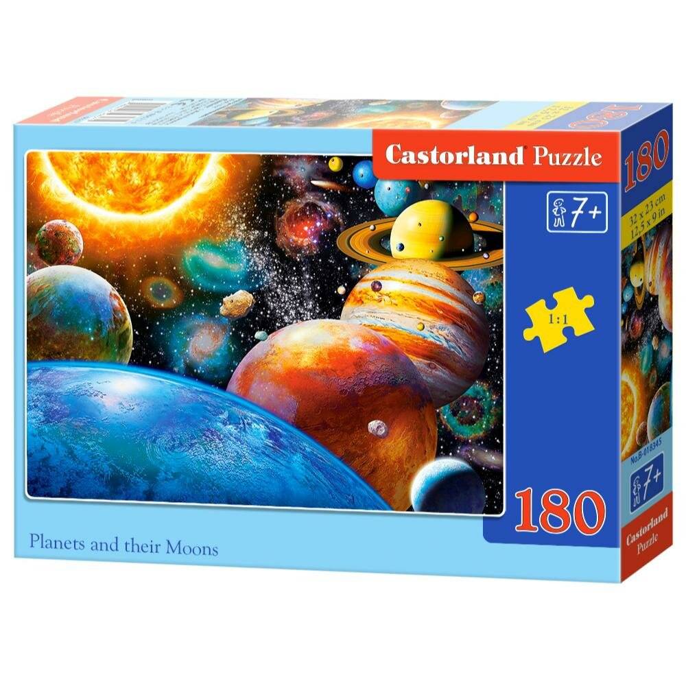 CASTORLAND Puzzle Planeten und ihre Monde 180 Teile