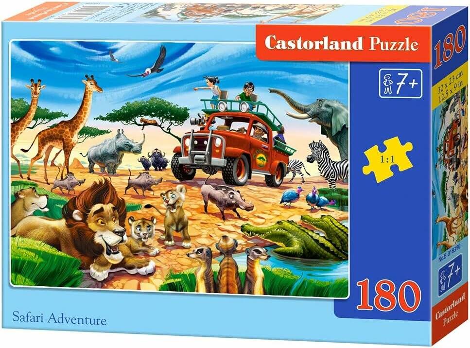 CASTORLAND Puzzle Abenteuer auf Safari 180 Teile