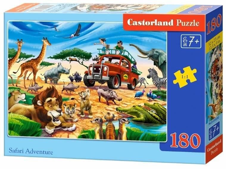 CASTORLAND Puzzle Abenteuer auf Safari 180 Teile