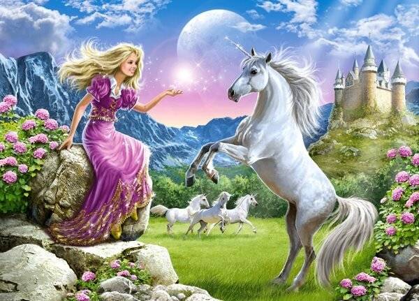 CASTORLAND Puzzle Mein Freund das Einhorn 180 Teile