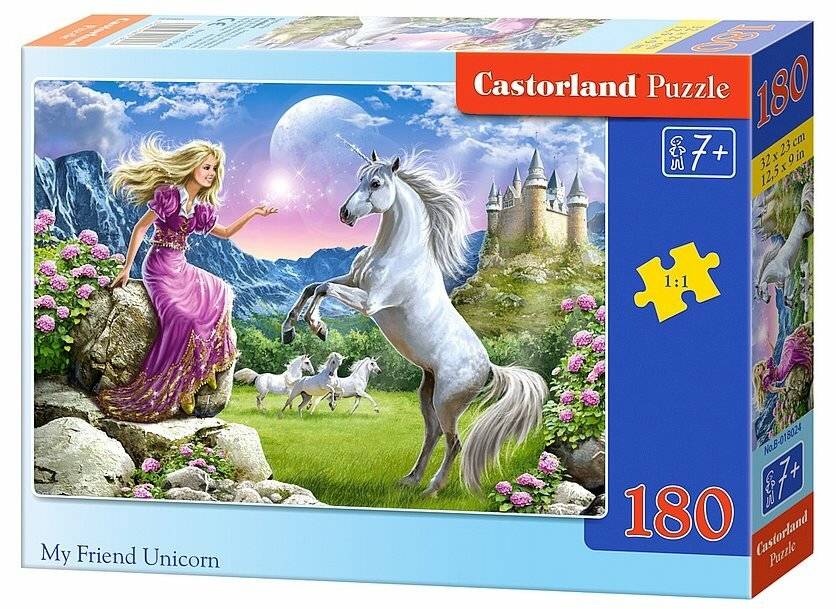 CASTORLAND Puzzle Mein Freund das Einhorn 180 Teile