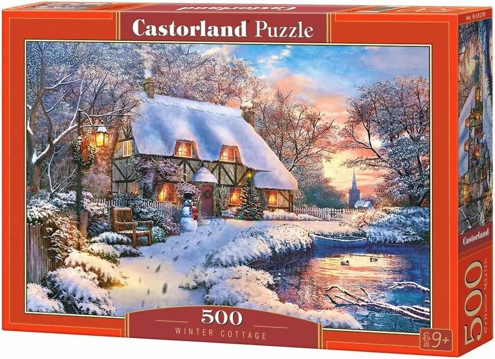 CASTORLAND Winter Cottage Puzzle 500 Teile