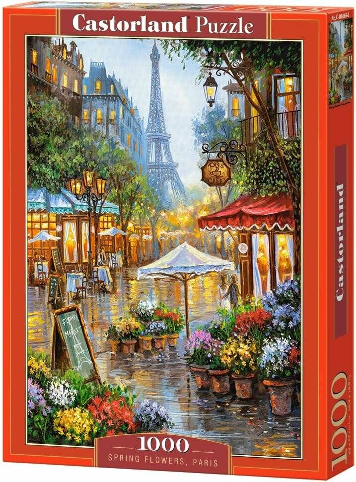 CASTORLAND Puzzle Frühlingsblumen in Paris 1000 Teile
