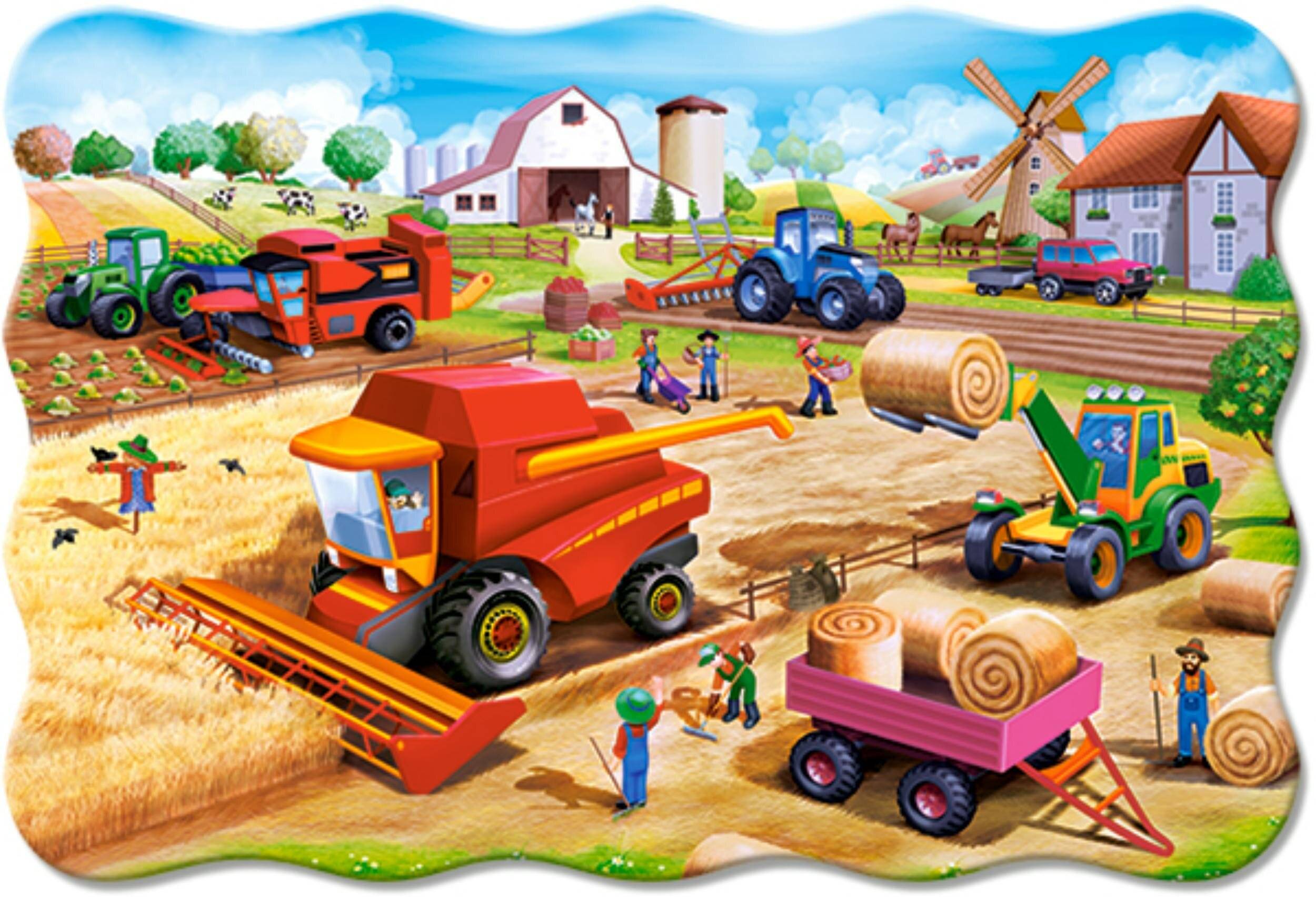 CASTORLAND Puzzle Landarbeit MAXI 20 Teile