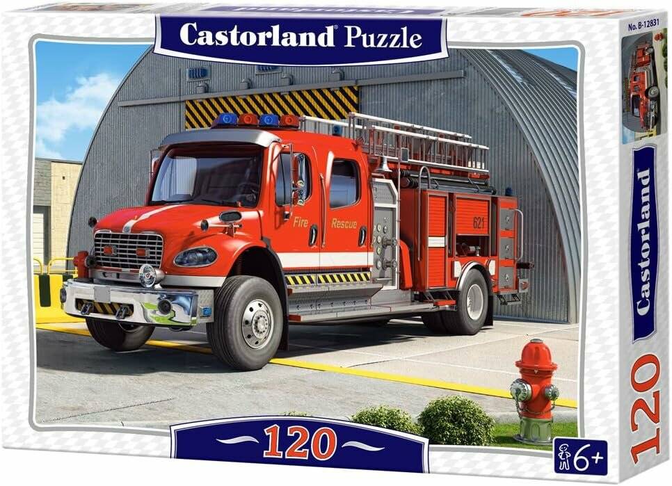 CASTORLAND Puzzle Feuerwehrleute 120 Teile