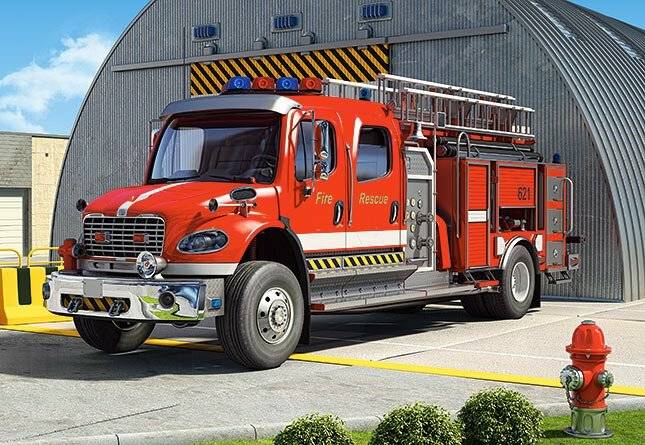 CASTORLAND Puzzle Feuerwehrleute 120 Teile