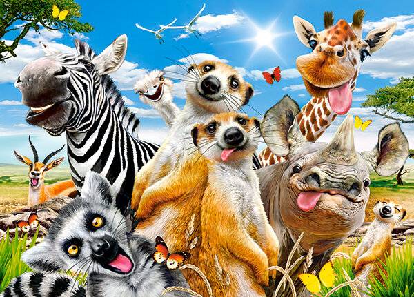 CASTORLAND Afrikanisches Selfie-Puzzle 260 Teile
