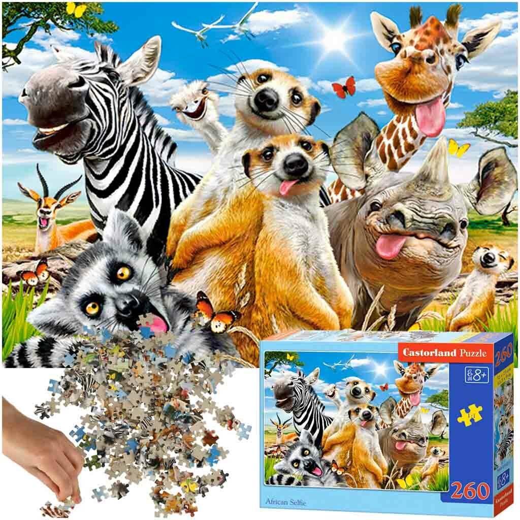 CASTORLAND Afrikanisches Selfie-Puzzle 260 Teile
