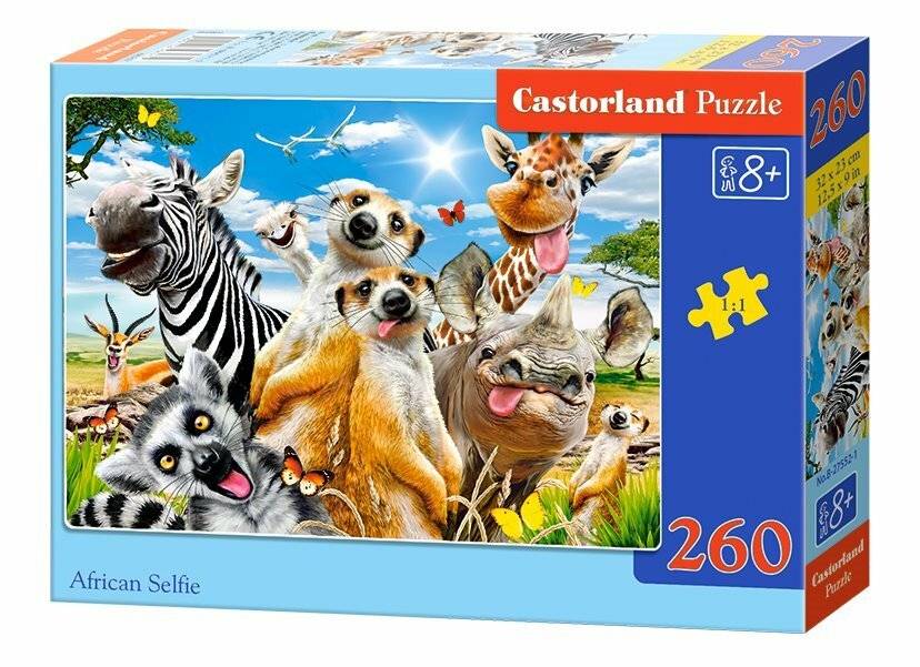 CASTORLAND Afrikanisches Selfie-Puzzle 260 Teile