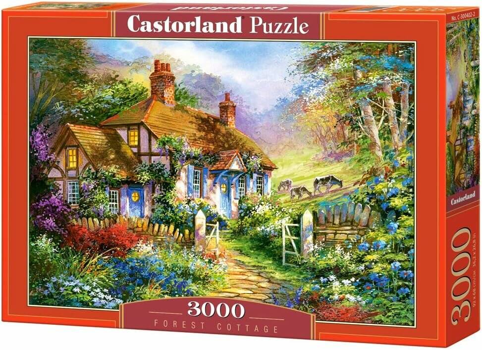 CASTORLAND Puzzle Häuschen im Wald 3000 Teile