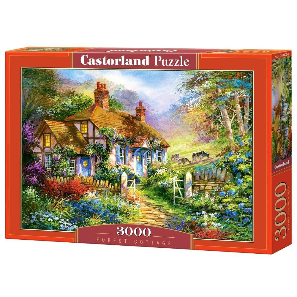 CASTORLAND Puzzle Häuschen im Wald 3000 Teile