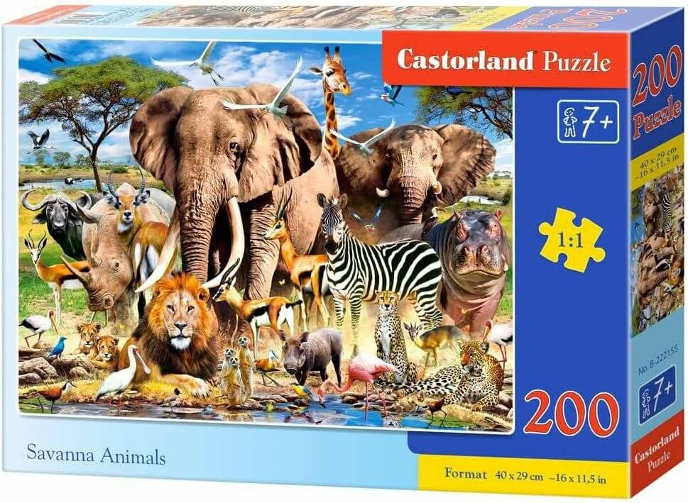 CASTORLAND Puzzle Safari 200 Teile