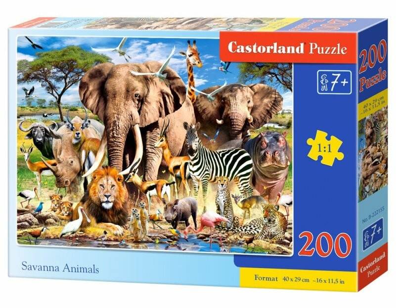 CASTORLAND Puzzle Safari 200 Teile