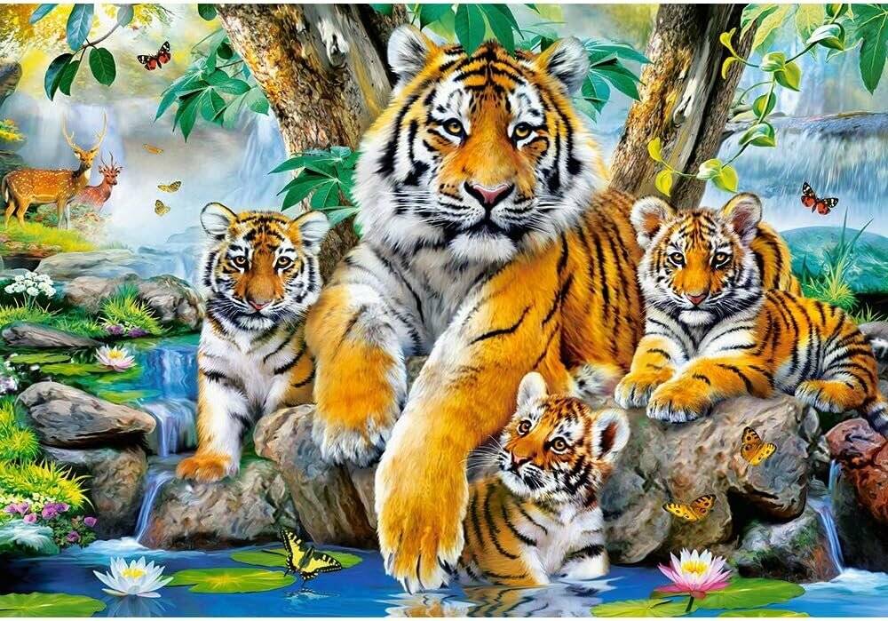 CASTORLAND Puzzle Tigers by the river 1000 Teile