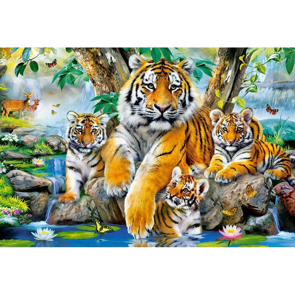 CASTORLAND Puzzle Tigers by the river 1000 Teile