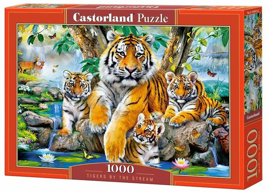 CASTORLAND Puzzle Tigers by the river 1000 Teile
