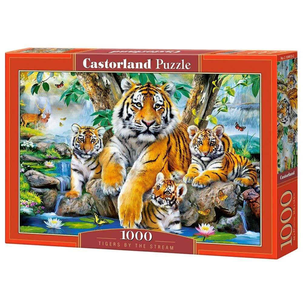 CASTORLAND Puzzle Tigers by the river 1000 Teile