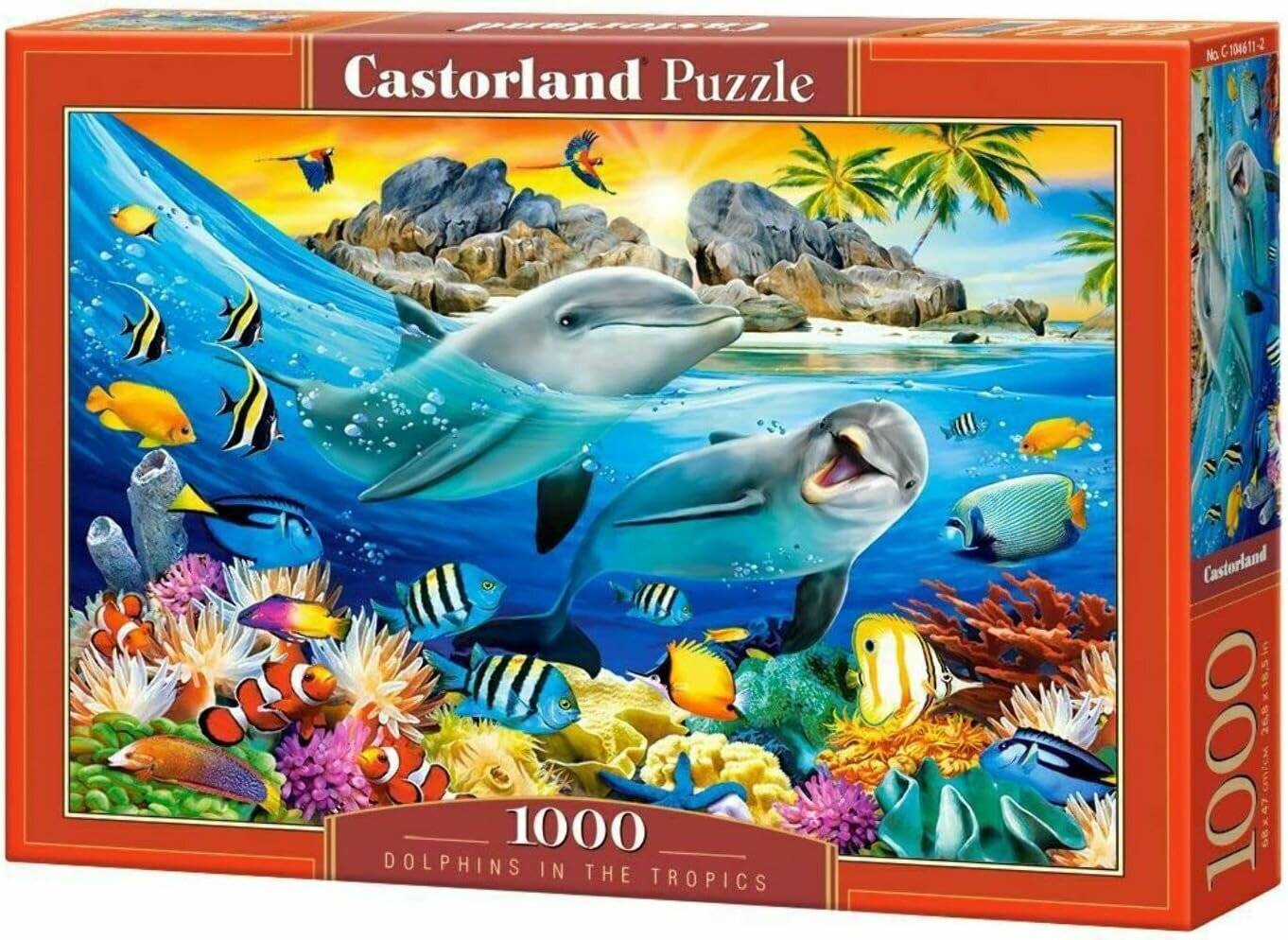 CASTORLAND Puzzle Delphine in den Tropen 1000 Teile