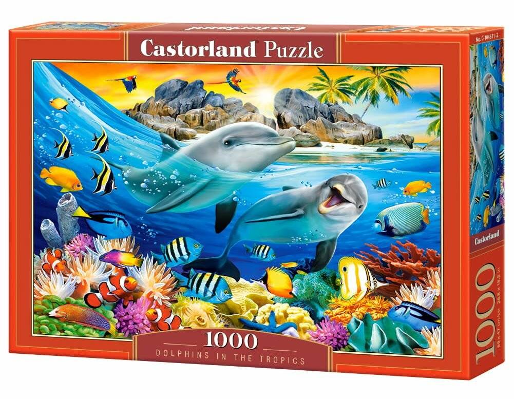 CASTORLAND Puzzle Delphine in den Tropen 1000 Teile