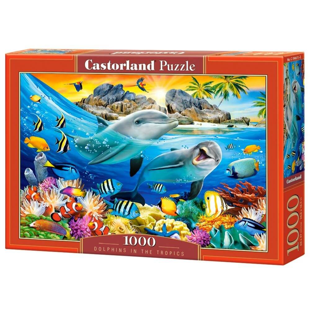 CASTORLAND Puzzle Delphine in den Tropen 1000 Teile