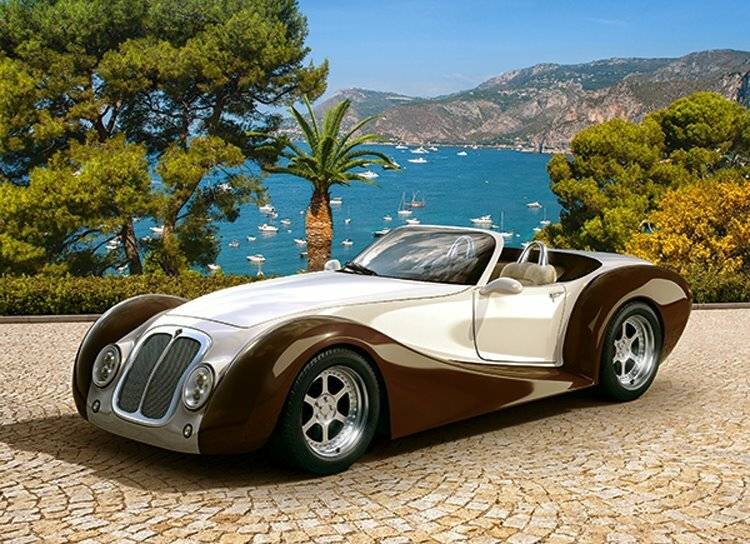 CASTORLAND Puzzle Roadster an der Riviera 260 Teile