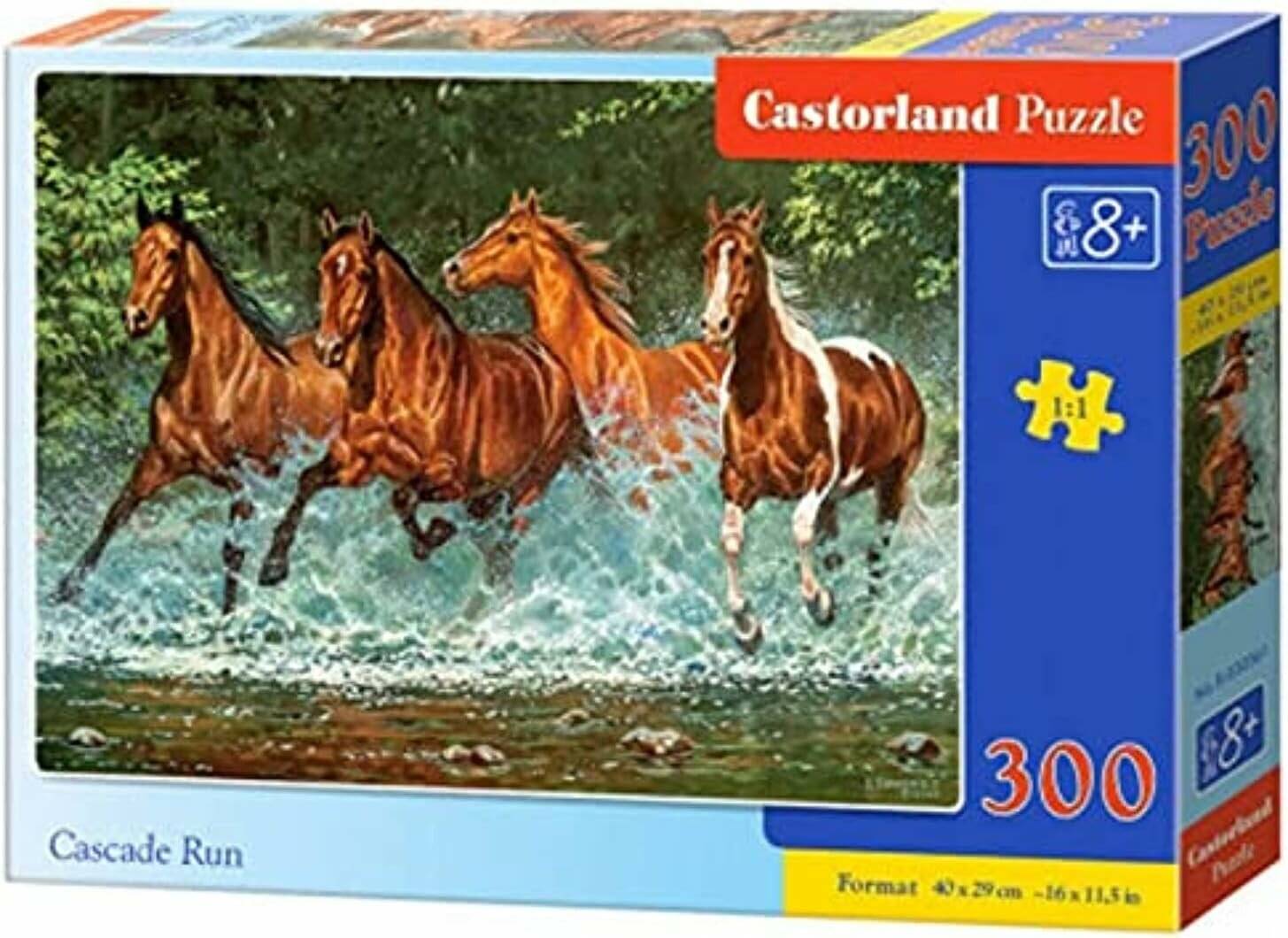 CASTORLAND Puzzle Laufende Pferde 300 Teile