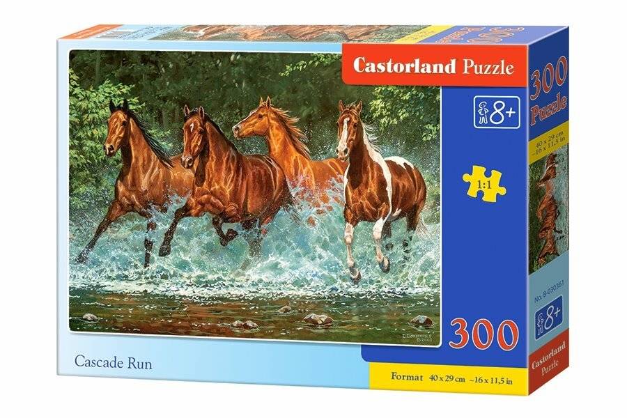 CASTORLAND Puzzle Laufende Pferde 300 Teile