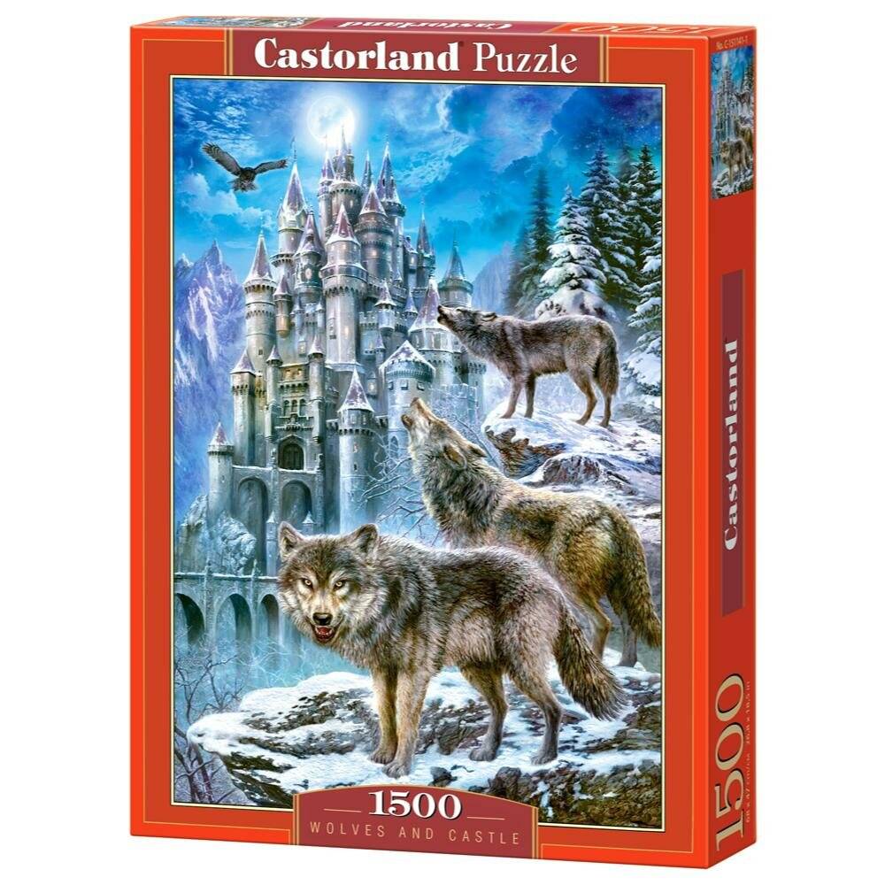 CASTORLAND Puzzle Wölfe auf der Burg 1500 Teile