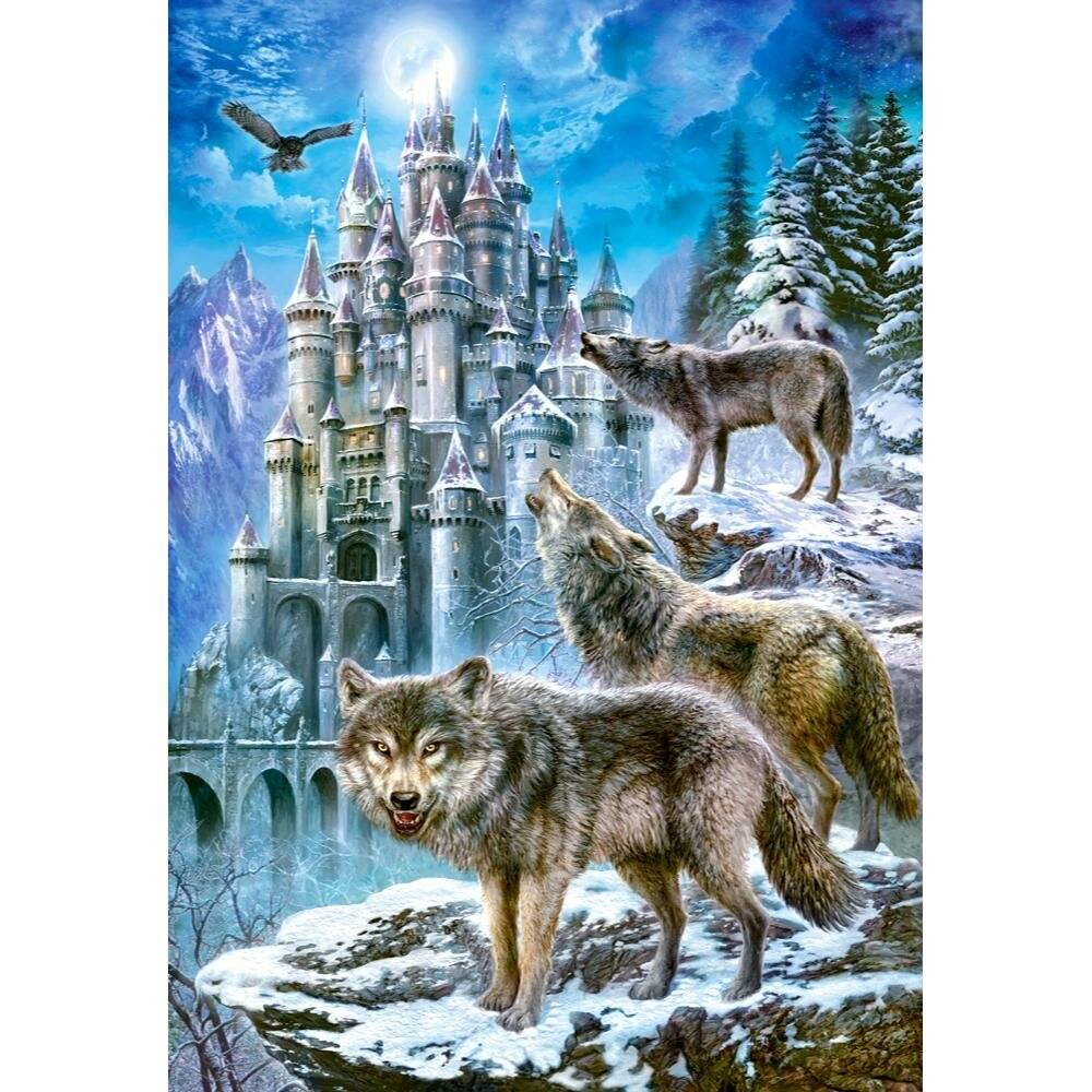 CASTORLAND Puzzle Wölfe auf der Burg 1500 Teile