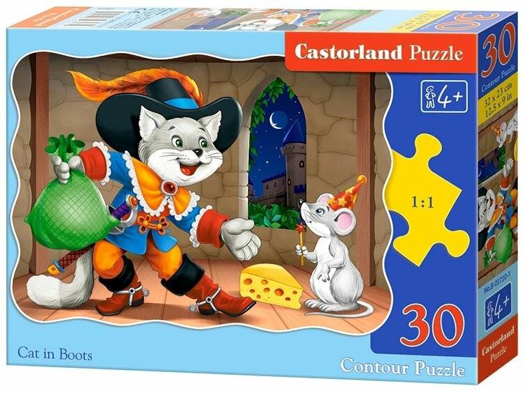 CASTORLAND Puzzle Der gestiefelte Kater auf Nachtexpedition 30 Teile
