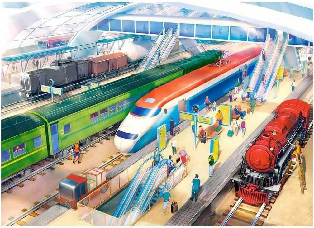 CASTORLAND Bahnhofs-Puzzle 180 Teile
