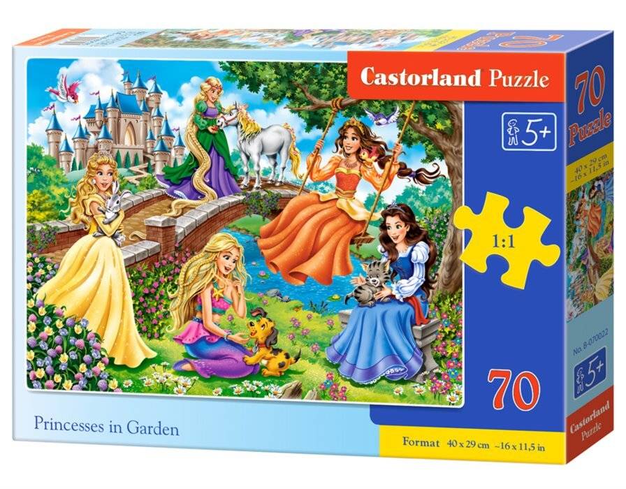 CASTORLAND Puzzle Prinzessinnen im Garten 70 Teile