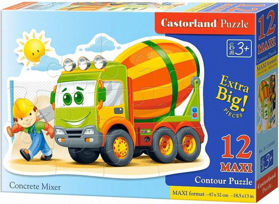 CASTORLAND Puzzle Betonmischer MAXI 12 Teile