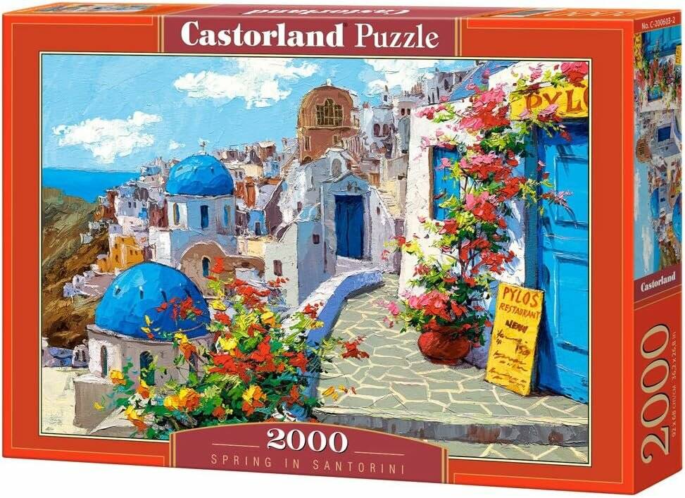 CASTORLAND Puzzle Frühling in Santorini 2000 Teile