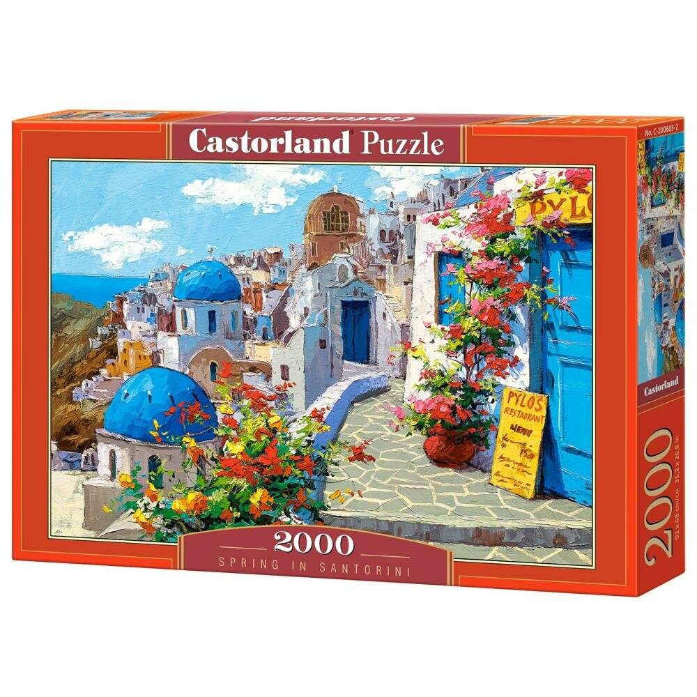 CASTORLAND Puzzle Frühling in Santorini 2000 Teile