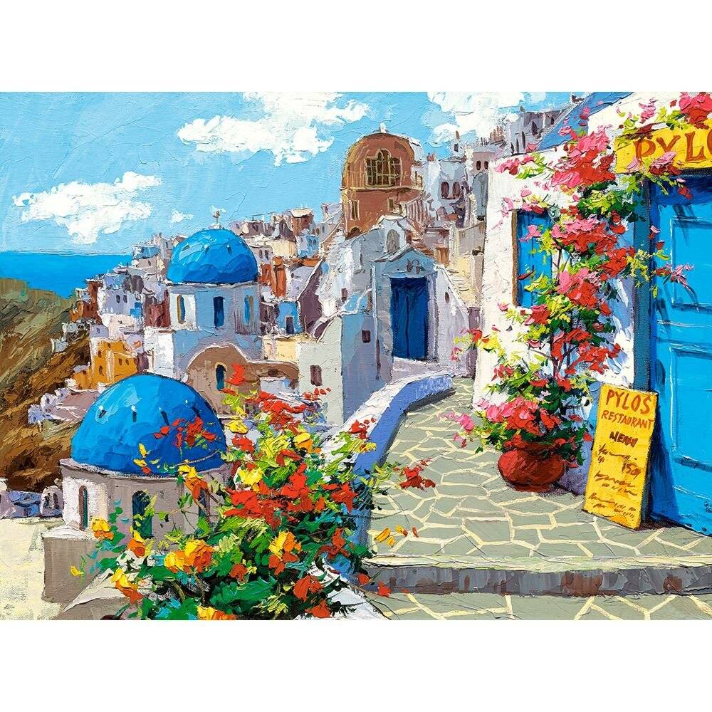 CASTORLAND Puzzle Frühling in Santorini 2000 Teile