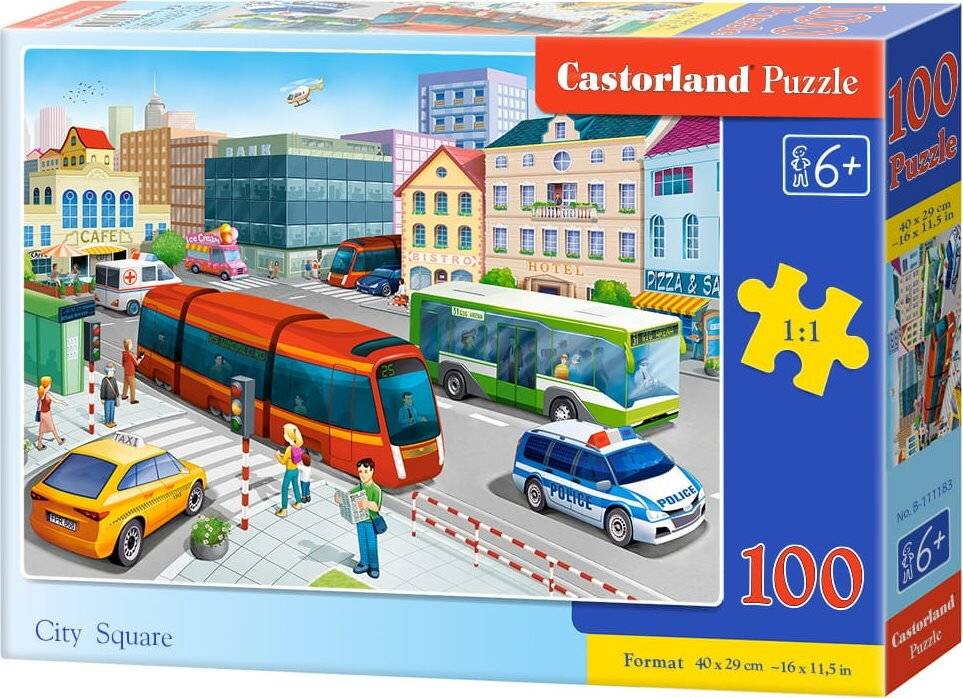 CASTORLAND Puzzle Quadrat 100 Teile