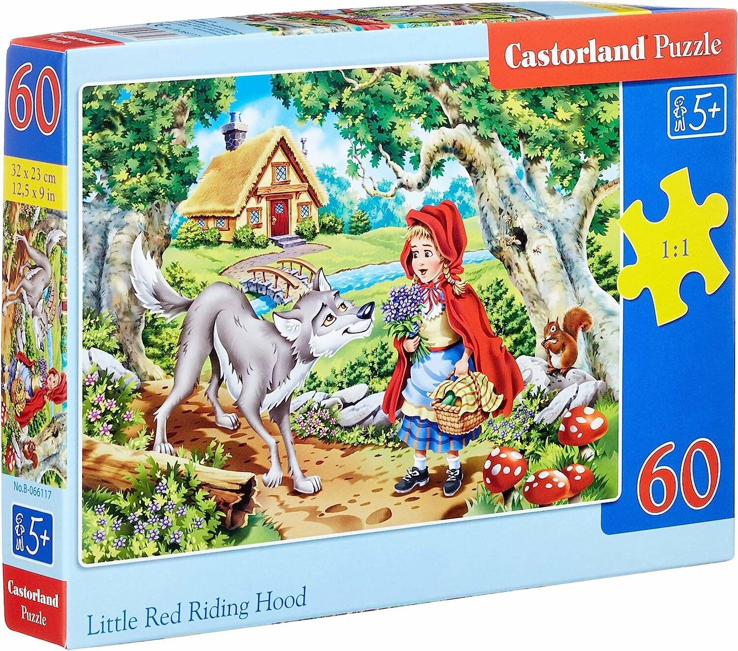 CASTORLAND Puzzle Rotkäppchen und der Wolf 60 Teile