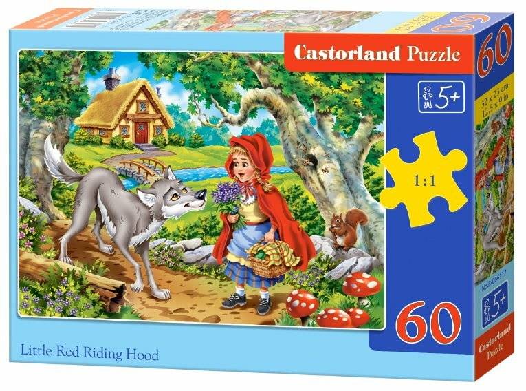 CASTORLAND Puzzle Rotkäppchen und der Wolf 60 Teile
