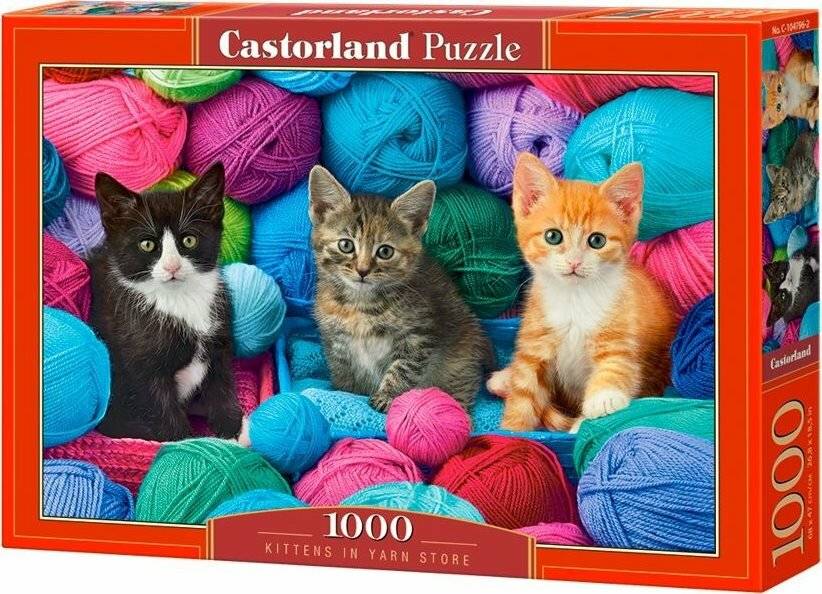 CASTORLAND Puzzle Kätzchen im Garnladen 1000 Teile