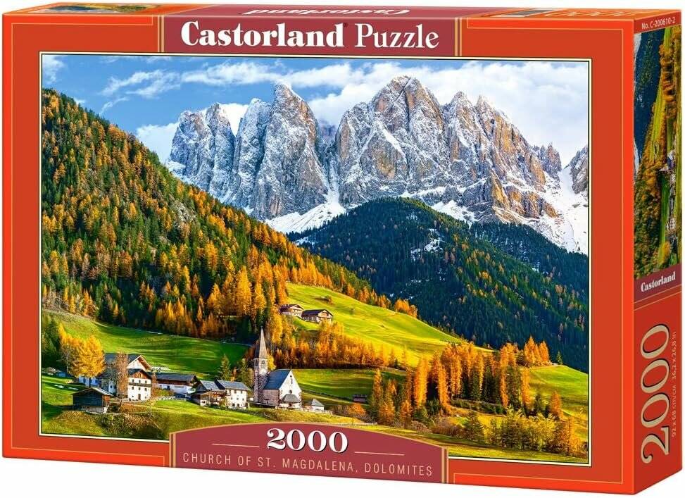 CASTORLAND Puzzle Kirche St. Magdalena, Dolomiten 2000 Teile